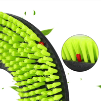 Disque de brosse de nettoyage de sol en nylon multicolore avec support de fixation, pièces de rechange pour équipement de lavage de sol commercial