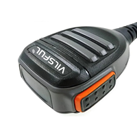 Casque professionnel à réduction de bruit avec microphone PTT, écouteur radio à port K 2 broches, batterie 1400 mAh, portée 0-500 m pour entrepôt