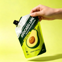 Sachet Doypack Premium en PE liquide pour vinaigrette, remplissable à froid, avec bec verseur et bouchon à vis