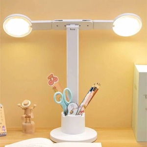 Modern High-End <b>Work</b> Learning <b>LED</b> Desk Lamp Folding Eye Protection Touch Dimming Student Charging Bedroom Dormitory Reading USB - Product Image 6