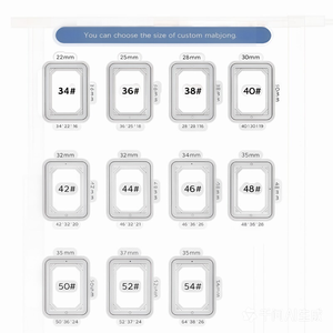 Juego de Mahjong de Acrílico Grabado Personalizado de Lujo (Estilos SG/<span class=keywords><strong>MY</strong></span>/US/CN) con Bolsa Portátil con Cierre - Product Image 4