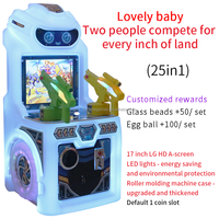 Machine de jeu de tir à pièces Divertissement amusant pour enfants Deux personnes en compétition pour chaque pouce de terrain