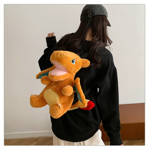 <span class=keywords><strong>Mochila</strong></span> de Peluche de Pikachu al por Mayor, Muñeco de Dibujos Animados de Pokémon, <span class=keywords><strong>Mochila</strong></span> de Doble Asa para Niños, Regalo de Cumpleaños, Bolsa de Jardín de Infantes, Llavero - Product Image 3