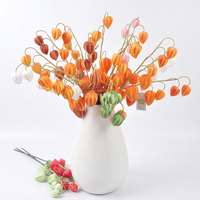 Décoration de vase en PU avec branches de lanternes chinoises et fausses baies pour mariage, maison, Noël
