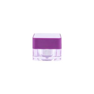 Uv Stash Jar Violet Frasco de crema de vidrio hermético 50ml 100% Frascos de vidrio violeta oscuro natural 100ml - Product Image 4