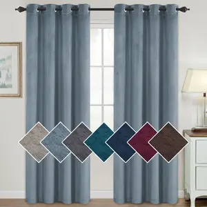 2024 Luxury Curtains Soundproof Velvet High Shading Insulated Curtains Cortinas Para Sala Elegantes