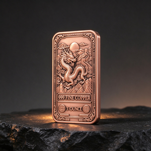 Barra de Cobre Puro 999 de 1 Onza, Lingote Coleccionable Grabado, Recuerdo de Cobre Puro para Inversión y Colección - Product Image 3