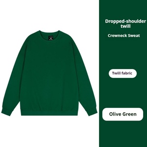 เสื้อสเวตเตอร์ผู้ชายผ้าฝ้าย 100% พิมพ์โลโก้ได้ตามต้องการ สำหรับฤดูใบไม้ร่วงและฤดูหนาว น้ำหนัก 320 กรัม ไซส์ใหญ่ แบบเรียบ - Product Image 2