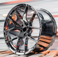Rines de Aleación Forjados Personalizados de 18-22 Pulgadas, Acabado Gris Metálico, Nuevos, ET de 25 mm, Cubos de Rueda para Automóvil