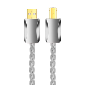 Cao cấp mạ bạc OCC <span class=keywords><strong>USB</strong></span>-A để B giải mã Cáp <span class=keywords><strong>USB</strong></span> dữ liệu âm thanh cáp nam mạ vàng <span class=keywords><strong>DAC</strong></span> giải mã kết nối dòng - Product Image 1