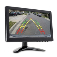 Mini moniteur LCD 9 pouces avec résolution 1024*600, entrée VGA HDMI BNC pour caméra de recul pour voiture