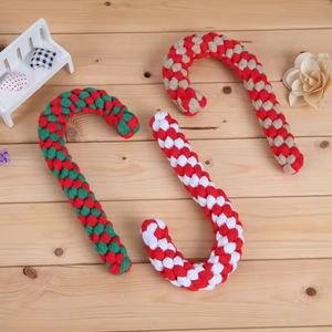 Juguetes Masticables Navideños Interactivos de Cuerda de Algodón Duraderos con Diseño Ecológico y Estilo de Dibujos Animados para Perros - Uso en Interiores - Product Image 5