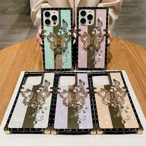 Mode papillon titulaire Quadrate femme téléphone couverture téléphone portable sacs étuis accessoires 2024 pour <span class=keywords><strong>Iphone</strong></span> <span class=keywords><strong>14</strong></span> 13 15 12 <span class=keywords><strong>Pro</strong></span> <span class=keywords><strong>Ma</strong></span> - Product Image 2