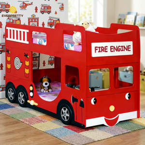 Set di Mobili per Camera da Letto per Bambini Personalizzati, Letto a Forma di Auto Multifunzionale, Nuovo Stile Moderno Letto a Castello in Legno per Bambini - Product Image 2