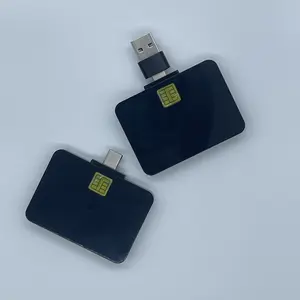 即插即用全1/多合一usb sm卡USB CCID PCSC安卓手机sim卡智能卡读卡器ISO7816识别码读卡器