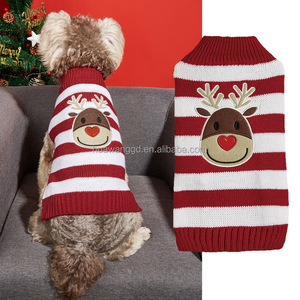 Ropa para perros: hilarante suéter <span class=keywords><strong>de</strong></span> payaso para mascotas en gris-verde, tema <span class=keywords><strong>de</strong></span> elfo navideño para Teddy, <span class=keywords><strong>Bichon</strong></span> Frise y razas <span class=keywords><strong>de</strong></span> Bulldog - Product Image 2