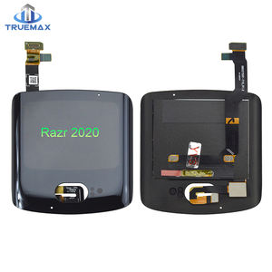 Montaje de pantalla exterior TEMX para <span class=keywords><strong>Motorola</strong></span> <span class=keywords><strong>Moto</strong></span> <span class=keywords><strong>Razr</strong></span> <span class=keywords><strong>2020</strong></span> segundos pantalla LCD externa digitalizador de pantalla táctil teléfono móvil completo - Product Image 1