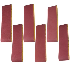 Bandes de ponçage en oxyde d'aluminium rouge de haute qualité 1x30 pouces <span class=keywords><strong>bande</strong></span> abrasive <span class=keywords><strong>pour</strong></span> polir le meulage du bois métal verre - Product Image 1