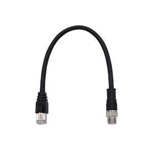 M12 Connector 4 Pin D <strong>Code</strong> Male RJ45 Industrial Profinet Ethernet Cable <strong>Assembly</strong> High Flexibility Double Shielded Wire Harness - Product Image 3