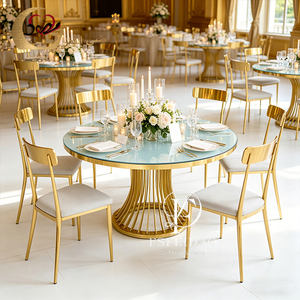 Luxury Stainless Steel Throne Wedding <b>Chairs</b> for Banquet Hall Restaurant For Events - Product Image 4