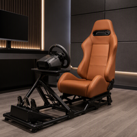Siège en cuir réglable EDDYSTAR universel pour simulateur de course, jeux et chaise de bureau, NE PAS UTILISER SUR ROUTE, UNIQUEMENT EN TOUT-TERRAIN