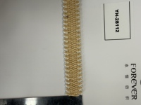 Fil de broderie en dentelle personnalisé en rayonne/polyester avec garniture tressée et paillettes pour robes et chaussures de mode musulmane – Vente en gros