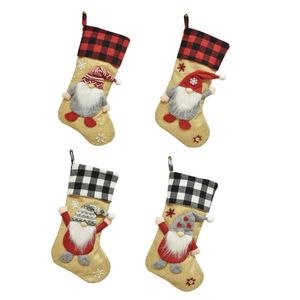 Noël 2025 nouveauté poupée sans visage conception <span class=keywords><strong>bas</strong></span> naturel Jute cadeau sac <span class=keywords><strong>scandinave</strong></span> Style minimaliste décor de vacances - Product Image 4