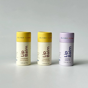 Boîte en carton biodégradable ronde en forme de cylindre en papier écologique, tube en papier à ouverture par le haut, emballage rond en papier avec couvercle - Product Image 5