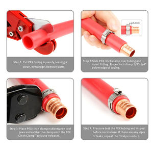 Outil de sertissage de tuyau <span class=keywords><strong>multicouche</strong></span> du marché européen avec <span class=keywords><strong>pince</strong></span> de verrouillage en acier de 200mm poignée en plastique souple de qualité bricolage - Product Image 5