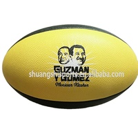 Mini ballon de rugby/AFL en mousse PU PVC cousu à la machine, couleur et impression personnalisées, avec logo sur mesure - Cadeau promotionnel