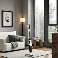 Aspirateur sans fil intelligent et silencieux 3-en-1 portable pour nettoyage en profondeur des sols, humide et sec, avec écran LED, pour la maison et l'hôtel