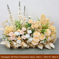 Arche de fleurs artificielles en soie pour mariage, décoration de fond floral pour réceptions et cérémonies – Vente en gros