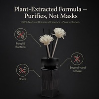 Diffuseur de parfum d'ambiance en verre noir de luxe pour la maison, la chambre et le bureau