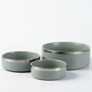 Bescera disesuaikan mangkuk hewan peliharaan keramik Pastel porselen mangkuk makanan hewan peliharaan keramik makanan hewan peliharaan dan mangkuk air - Product Image 6