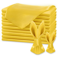 Serviettes de table résistantes d'orange de partie d'événements de mariage pour la décoration