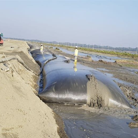Géotube de déshydratation en géotextile tissé pour la protection des berges contre l'érosion, alternative aux sacs de sable
