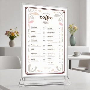 Porte-Menu et Porte-Notes en Acrylique Transparent A4 A5 de 2 mm d'Épaisseur pour Restaurants, Hôtels, Bureaux et Bars – Présentoirs de Table - Product Image 5