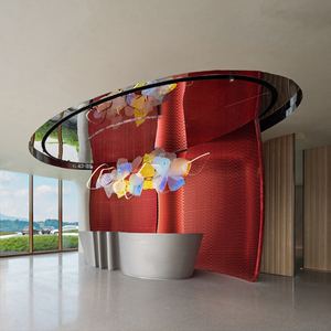 Candelabro de acrílico de lujo personalizado, iluminación para vestíbulo del Hotel, restaurante, para Bar Villa, recepción, sala de estar, arte - Product Image 4