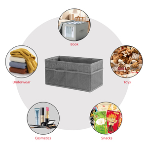 Có Thể Gập Lại Vải Lưu Trữ Hộp Cho Nhà Phòng Ngủ Tổ Chức Trang Điểm & Đồ Trang Sức Lưu Trữ Giỏ Cho Bảng Máy Tính Để Bàn Cho Công Cụ Tổ Chức - Product Image 4