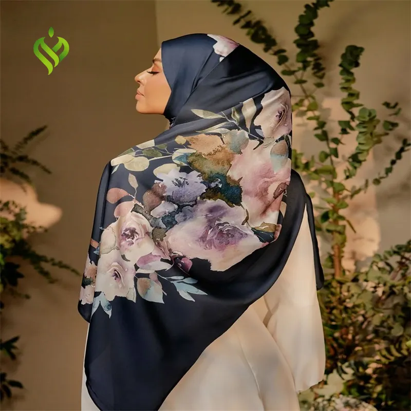 Voile Chiffon Crepe Diamond Chiffon Satin Silk Hijab Customized Printed Hijab and Malaysia Tudung Bawal Chiffon for Women Muslim