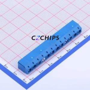 JL301-50012U01 Screw Terminal Block Through hole Component (THT),P=5mm Connector 1x12P 5mm Blue Through Hole - Product Image 1