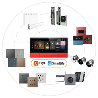 Passerelle intelligente Tuya Smart Home Wifi Zigbee, écran tactile de 6,2 pouces, contrôle central intelligent, écran tactile à 8 boutons, interrupteur mural intelligent F5