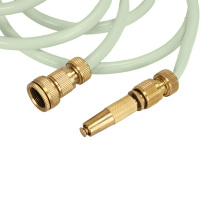Tuyau d'arrosage de jardin en PVC Winslow & Ross 15 m 1/2 po, durable, excellent pour l'arrosage et le nettoyage de la pelouse, avec raccords en laiton