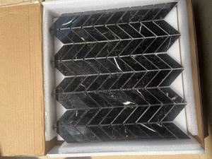 Đen Nero MARQUINA đá cẩm thạch khảm gạch mô hình giọng phòng tắm sàn tường gạch nhà bếp xương cá tường <span class=keywords><strong>Chevron</strong></span> - Product Image 2