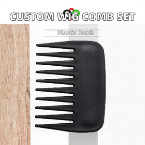 Ensemble de peignes et brosses à cheveux de couleur personnalisée pour salon de coiffure, comprenant un peigne afro en plastique et un peigne classique - Product Image 3