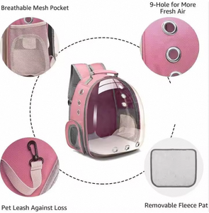 Toptan şeffaf havalandırmak için şeffaf kedi kabarcık sırt çantası <span class=keywords><strong>Pet</strong></span> seyahat taşıyıcısı kediler ve köpekler sırt çantası - Product Image 5