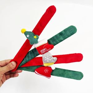 Festive Christmas Slap <b>Bracelets</b> - Cute Plush Wristbands for Stocking Stuffers & Party Decor - Product Image 4