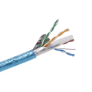 哥哥年轻的互联网连接链路线CAT6 FTP 23AWG 0.56毫米实心PVC护套FTP CAT6屏蔽电缆