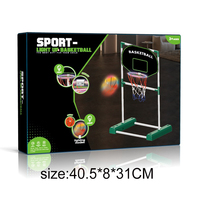 Jeu de sport d'intérieur pour enfants : Panneau de basket mobile lumineux avec balles et jouets