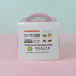 กล่องเค้กเบนโตะใสขนาด 6 8 10 12 14 นิ้ว พร้อมหน้าต่างด้านบนและด้าน<span class=keywords><strong>ข้าง</strong></span> กล่องกระดาษคราฟท์อย่างดีสำหรับใส่อาหารและเค้ก - Product Image 3